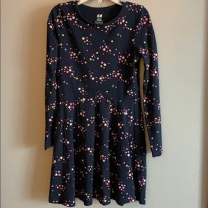 H&M navy star dress